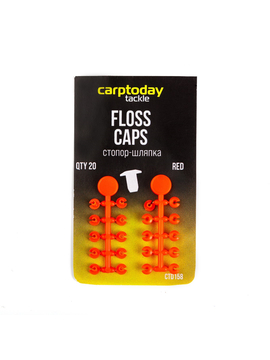 Стопоры со шляпкой Carptoday Tackle Floss Caps, Цвет: Красный