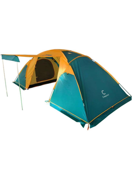 Палатка 4-х местная летняя двухслойная с 2 входами СЛЕДОПЫТ Yukon 4