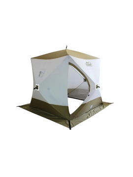 Палатка зимняя куб трехслойная СЛЕДОПЫТ Premium, Размер: 200 см х 180 см х 180 см