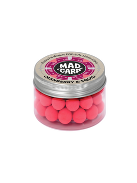 Бойлы плавающие Mad Carp Baits CRANBERRY SQUID (Клюква и Кальмар), Диаметр: 12 мм