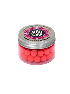 Бойлы плавающие Mad Carp Baits CRANBERRY SQUID (Клюква и Кальмар), Диаметр: 10 мм
