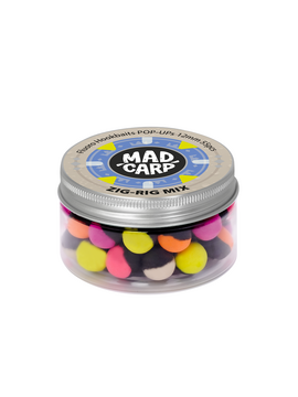 Бойлы плавающие Mad Carp Baits ZIG-RIG Pop-Up COLOR MIX фруктовый аромат карпфишинг — CARPshop