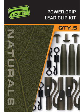 Комплект безопасных клипс плотного захвата FOX Naturals Power Grip Lead Clip Kit EDGES