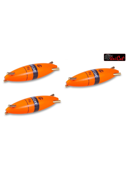 Поплавок с 4 шумовыми капсулами UNI CAT Quattro Rattle Subfloat / 10g / Fluo Red - 3шт.