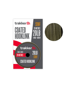 Поводковый материал в оплётке Trakker STIFF COATED HOOKLINK, Тест: 20.00 lb
