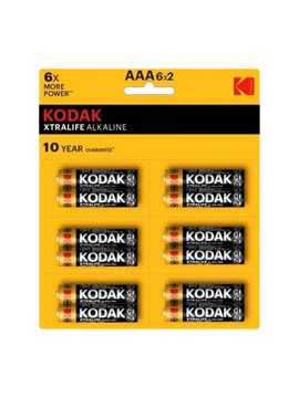 Батарейка Kodak XTRALIFE LR03 AAA BL12 Alkaline 1.5V