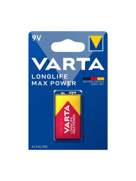 Батарейка Varta LONGLIFE MAX POWER (MAX TECH) Крона 6LR61 BL1 Alkaline 9V