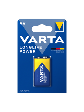 Батарейка Varta LONGLIFE POWER (HIGH ENERGY) Крона 6LR61 BL1 Alkaline 9V