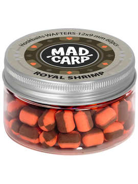 Вафтерсы Mad Carp Baits ROYAL SHRIMP (Королевская Креветка) Wafters, Диаметр: 12 х 9 мм