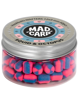 Вафтерсы Mad Carp Baits SQUID & OCTOPUS (Кальмар и Осьминог) Wafters, Диаметр: 12 х 9 мм
