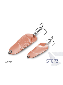 Блесна колеблющаяся DELPHIN STEPZ StripSCALE Hook №2 / 7cm / 10g - COPPER