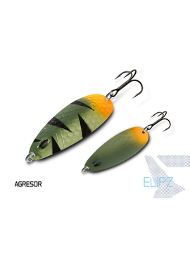 Блесна колеблющаяся DELPHIN ELIPZ FullSCALE Hook №2 / 7.5cm / 12g - AGRESOR