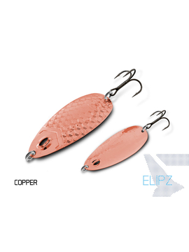 Блесна колеблющаяся DELPHIN ELIPZ FullSCALE Hook №2 / 7.5cm / 12g - COPPER
