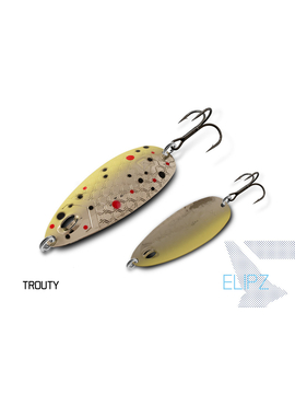 Блесна колеблющаяся DELPHIN ELIPZ FullSCALE Hook №2 / 7.5cm / 12g - TROUTY