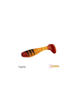 Виброхвост DELPHIN KARMA UVs / 10cm / TIGERA - 5шт.