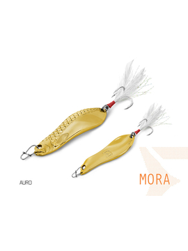 Блесна колеблющаяся DELPHIN MORA Hook №4 / 7.3cm / 30g - AURO