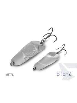 Блесна колеблющаяся DELPHIN STEPZ StripSCALE Hook №2 / 7cm / 10g - METAL