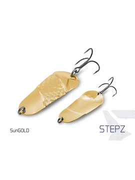 Блесна колеблющаяся DELPHIN STEPZ StripSCALE Hook №2 / 7cm / 10g - SUN GOLD