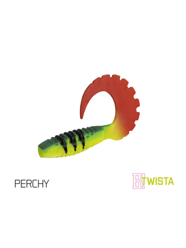 Твистер DELPHIN TWISTA UVs / 8cm / PERCHY - 5шт.