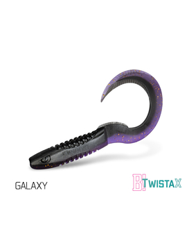 Твистер DELPHIN TWISTA-X Eeltail UVs / 15cm / GALAXY - 5шт.