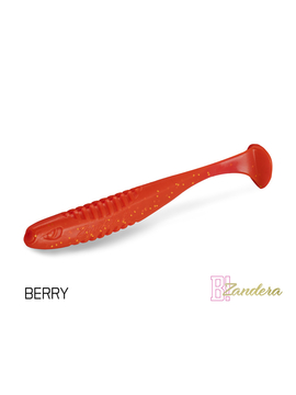 Виброхвост плавающий DELPHIN ZANDERA FlexiFLOAT UVs / 12cm / BERRY - 5шт.