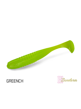 Виброхвост плавающий DELPHIN ZANDERA FlexiFLOAT UVs / 12cm / GREENCH - 5шт.