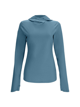 Термофутболка с капюшоном SIMMS Women's Bugstopper Solarflex Hoody Neptune