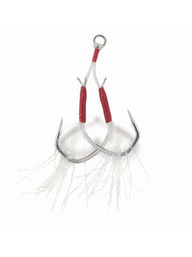 Крючок (пара) Assist VMC 7117 AHTI (олово) №01 (4 пары)