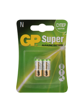 Батарейка GP Super LR1 N BL2 Alkaline 1.5V (2/20/160)