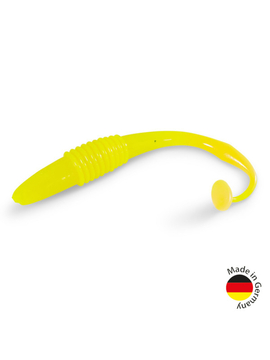 Виброхвост IRON CLAW Moby Softbaits EAZY-ADD SHAD UV Non Toxic / 12cm / Chartreuse Lemon