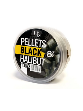 Пеллетс насадочный ULTRABAITS Pellets BLACK HALIBUT (Черный Палтус), Диаметр: 8 мм