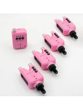 Набор электронных сигнализаторов поклевки RIPPTON BITEKEEPER Pro Smart Bite Alarm Set с приложением для смартфона (розовый), Набор : 4 + 1