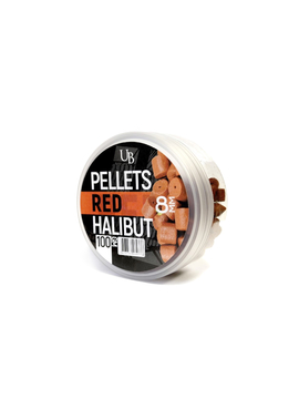 Пеллетс насадочный ULTRABAITS Pellets RED HALIBUT (Красный Палтус), Диаметр: 8 мм