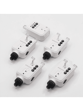 Набор электронных сигнализаторов поклевки RIPPTON BITEKEEPER Pro Smart Bite Alarm Set с приложением для смартфона (белый), Набор : 4 + 1