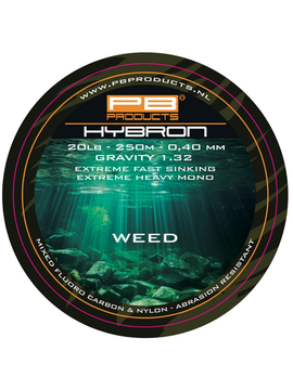 Леска гибрид моно PB PRODUCTS HYBRON - 0.35mm / 6,8kg (15lb) / 250m - Weed