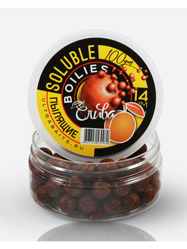 Бойлы насадочные пылящие ULTRABAITS SOLUBLE CLASSIC Plum (Слива) 14мм