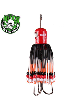 Блесна вертикальная MADCAT® CLONK TEASER THE ORIGINAL Treble Hook №2/0 - 100g - RED