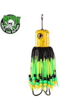 Блесна вертикальная MADCAT® CLONK TEASER THE ORIGINAL Treble Hook №3/0 - 150g - YELLOW