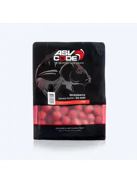 Бойлы пылящие ASV CODE Strawberry (Клубника) 1кг 24мм