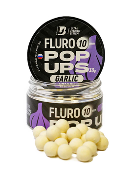 Бойлы плавающие ULTRABAITS Fluro Pop Ups Garlic (Чеснок), Диаметр: 10 мм