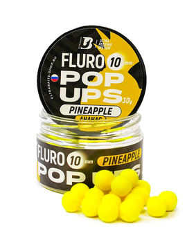 Бойлы плавающие ULTRABAITS Fluro Pop Ups Pineapple (Ананас), Диаметр: 10 мм