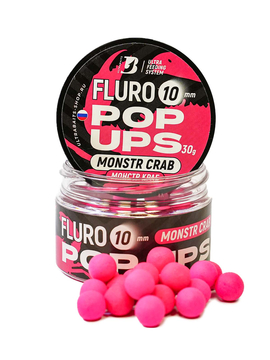 Бойлы плавающие ULTRABAITS Fluro Pop Ups Monster Crab (Монстр Краб), Диаметр: 10 мм