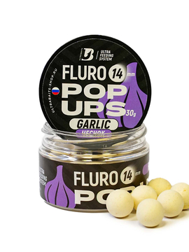 Бойлы плавающие ULTRABAITS Fluro Pop Ups Garlic (Чеснок), Диаметр: 14 мм