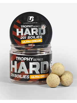 Бойлы насадочные тонущие ULTRABAITS HARD TROPHY Ultra Cream (Ультра Крем) 20 мм