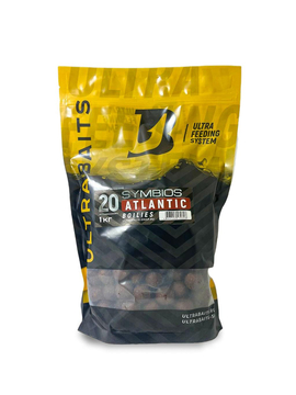 Бойлы прикормочные ULTRABAITS SYMBIOS ATLANTIC (Рыбный Фруктовый) 1кг, Диаметр: 20 мм