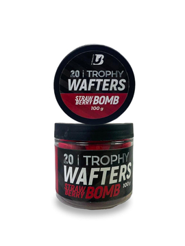 Вафтерсы ULTRABAITS Wafters TROPHY STRAWBERRY BOMB (Клубника) 20мм