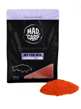 Метод микс MAD CARP Baits CRANBERRY SQUID (Клюква и Кальмар)