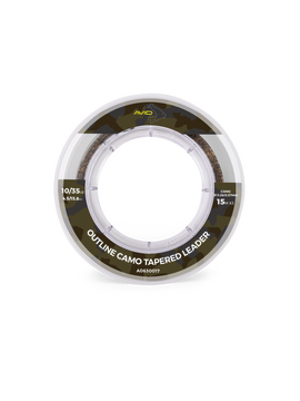 Монолидер конусный AVID CARP Outline Camo Tapered Leader, Тест: 15-35 lb