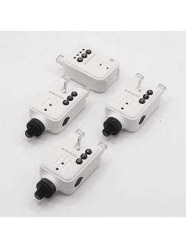 Набор электронных сигнализаторов поклевки RIPPTON BITEKEEPER Pro Smart Bite Alarm Set с приложением для смартфона (белый), Набор : 3 + 1