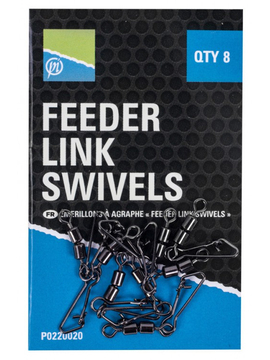 Двойной вертлюг с карабином PRESTON Double Feeder Link Swivel